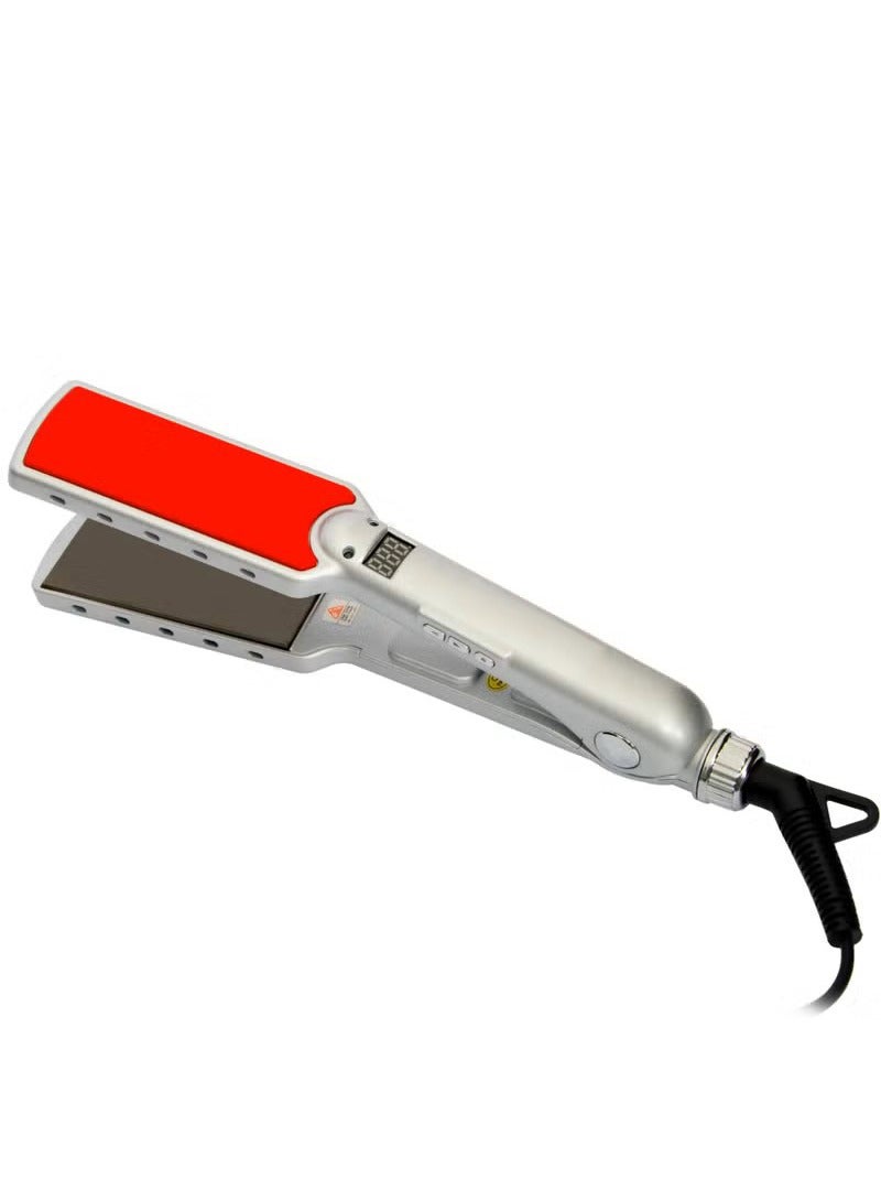 Professional Digital Hair Straightener Silver/Red - Image 1